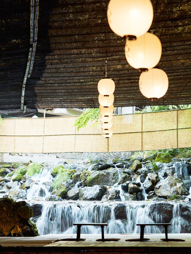 川床の風景